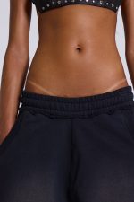 Monster 3/4 Washed Black Shorts - Image 4