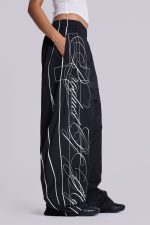 P.O.A. Black Vapor Tracksuit Bottoms - Image 5