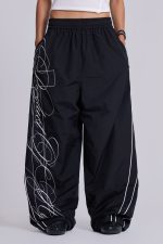 P.O.A. Black Vapor Tracksuit Bottoms - Image 2