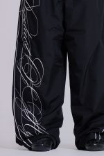 P.O.A. Black Vapor Tracksuit Bottoms - Image 6