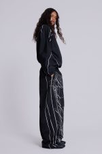 P.O.A. Black Vapor Tracksuit Bottoms - Image 3
