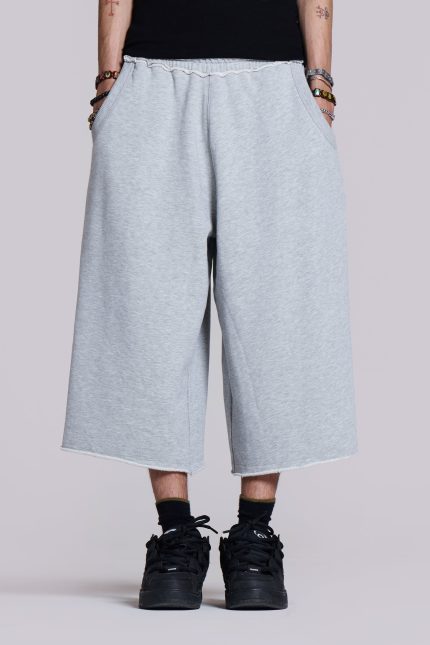 Monster 3/4 Grey Marl Shorts