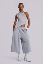 Monster 3/4 Grey Marl Shorts