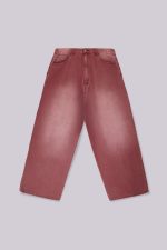 Burgundy Washed XL Colossus Jeans - Image 2