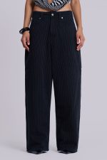 Black Pinstripe XL Colossus Jeans - Image 2