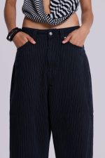 Black Pinstripe XL Colossus Jeans - Image 5