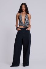 Black Pinstripe XL Colossus Jeans
