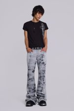 Grey Tie Dye Drift Jeans - Image 12
