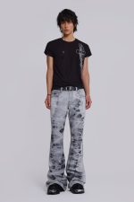 Grey Tie Dye Drift Jeans - Image 3