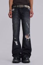 Black Cross Stud Drift Jeans - Image 3