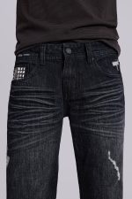 Black Cross Stud Drift Jeans - Image 11