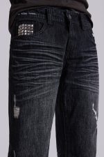 Black Cross Stud Drift Jeans - Image 10