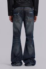 Cross Chain Blue Drift Jeans - Image 4