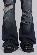 Cross Chain Blue Drift Jeans - Image 8