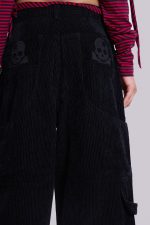 Black Skull Cord Colossus Jeans - Image 5