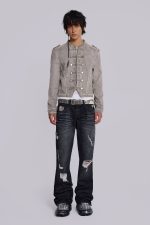 Black Cross Stud Drift Jeans - Image 4