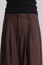 Chocolate Brown Pinstripe Goliath Suit Pants - Image 6