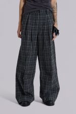Black Check Goliath Suit Trousers - Image 3