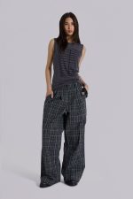 Black Check Goliath Suit Trousers - Image 2
