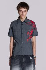 Script Pinstripe Shirt - Image 6