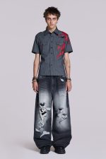 Script Pinstripe Shirt - Image 3