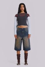 Bronx Jumbo Fit Denim Jorts - Image 9