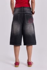 Washed Black Jumbo Jorts - Image 11