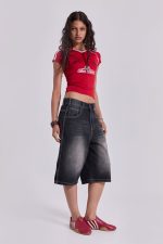 Washed Black Jumbo Jorts - Image 14