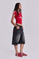 Washed Black Jumbo Jorts - Image 15
