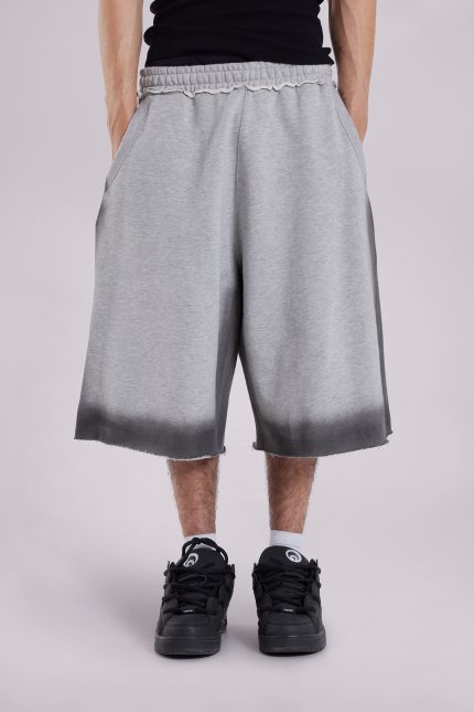 Grey Spray Monster Shorts