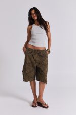 Forest Camo Parachute Shorts - Image 3