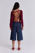 Ollie Pinstripe Jorts - Image 2