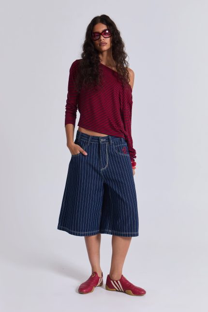 Ollie Pinstripe Jorts