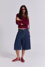 Ollie Pinstripe Jorts - Image 4