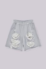 Grey Distressed Monster Shorts - Image 2