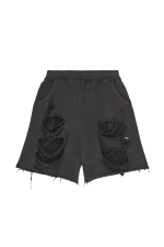 Black Distressed Monster Shorts - Image 8