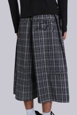 Black Check Jumbo Jorts - Image 4