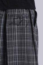Black Check Jumbo Jorts - Image 8