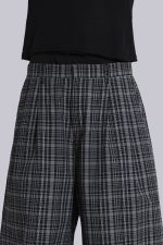 Black Check Jumbo Jorts - Image 9