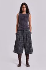 Black Check Jumbo Jorts