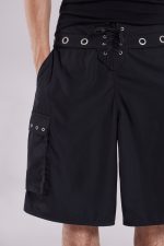 Black Eyelet Board Shorts - Image 5