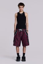 Tribal Check Board Shorts - Image 3