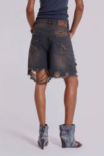Dark Vintage Wash Glasto Shorts - Image 2