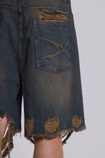 Dark Vintage Wash Glasto Shorts - Image 8