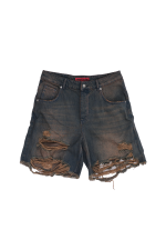 Dark Vintage Wash Glasto Shorts - Image 10