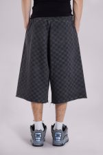 Checkerboard Monster Jogger Baggy Shorts - Image 5