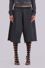 Checkerboard Monster Jogger Baggy Shorts - Image 3