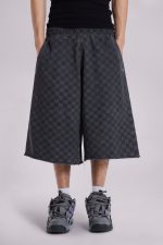 Checkerboard Monster Jogger Baggy Shorts - Image 3