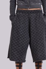 Checkerboard Monster Jogger Baggy Shorts - Image 6