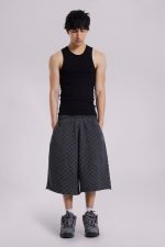 Checkerboard Monster Jogger Baggy Shorts - Image 4